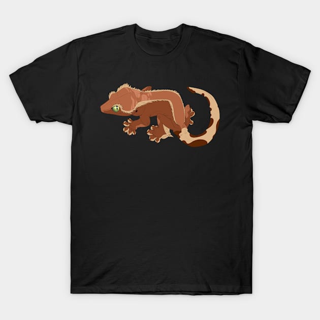 Bi-Color Crested Gecko T-Shirt by TwilightSaint